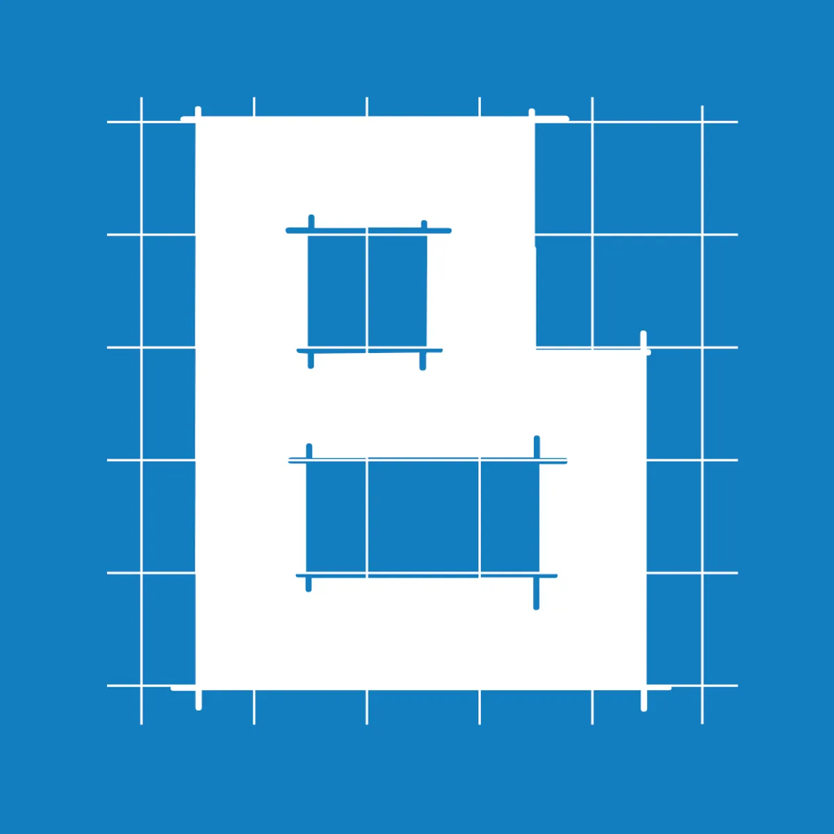 Icon des Newsletters Blaupause